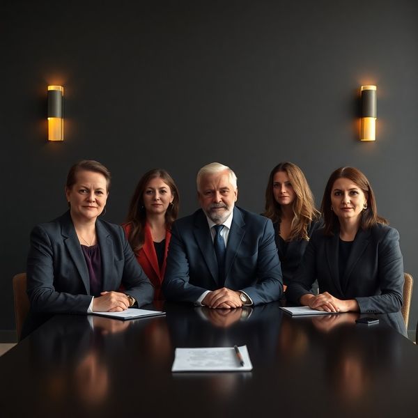 Portret al echipei ConsultNova într-o sală de consiliu